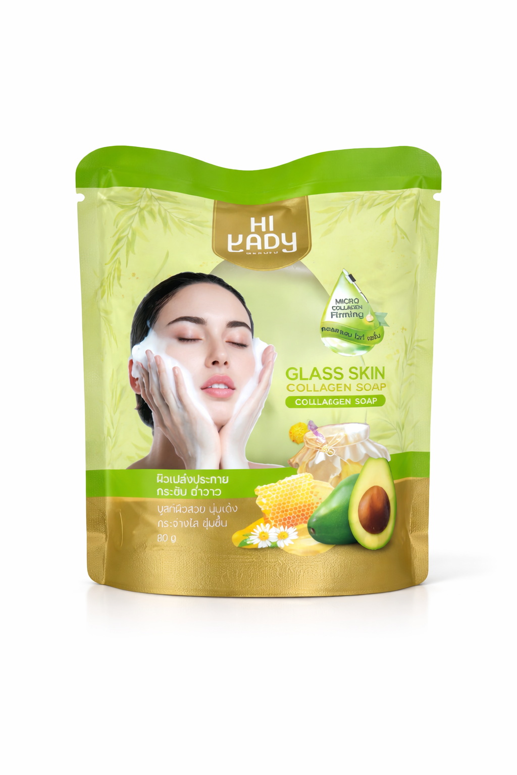 Savon Visage Collagène Glass Skin Hi Lady – 80g